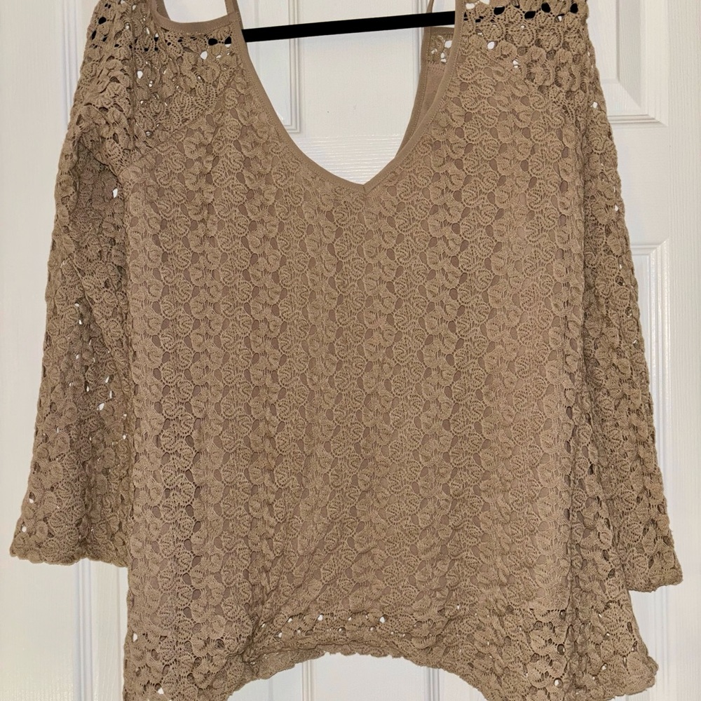 Fashion Lab Crochet Lace Top
